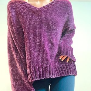 soft purple sweater